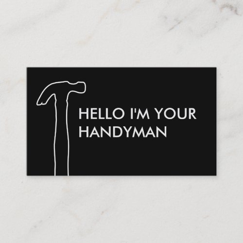 Simple Handyman Business Cards
