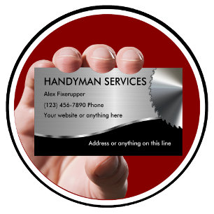 Simple Handyman Business Cards