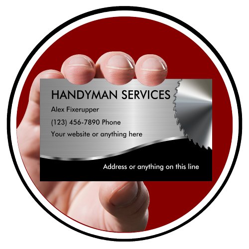 Simple Handyman Business Cards