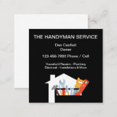 Simple Handyman Service Square Business Card (Front/Back)