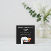 Simple Handyman Service Square Business Card (Standing Front)