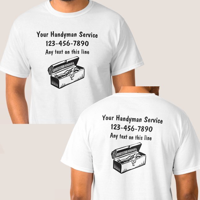 Simple Handyman Work Shirts Double Sided (Creator Uploaded)
