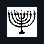 Simple Hanukkah Menorah Candelabra Rubber Stamp<br><div class="desc">This Hanukkah rubber stamp features a simple hand drawn menorah. Use it to accent your cards,  holiday mailings and gifts. Designed by world renowned artist Tim Coffey.</div>