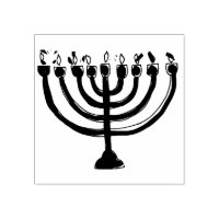 Simple Hanukkah Menorah Candelabra