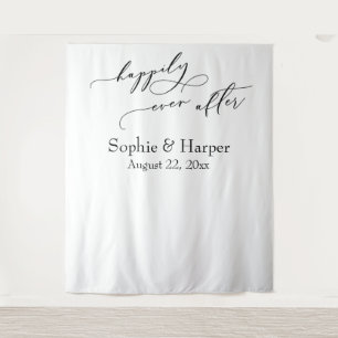 Simple Happily Ever After Photo Backdrop
