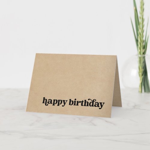 Simple Happy Birthday Card for Anyone