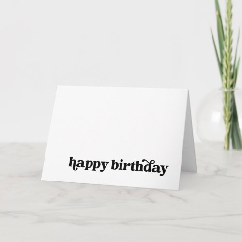 Simple Happy Birthday Card for Anyone