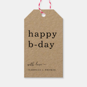 Happy Birthday Background Gift Tags & Gift Enclosures | Zazzle