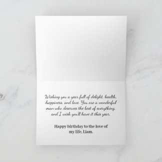 Simple Happy Birthday Handsome Card
