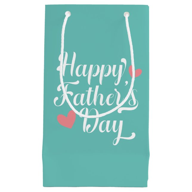 Simple Happy Father's Day Calligraphy | Gift Bag (Front)