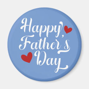 Simple Happy Father's Day Calligraphy   Magnet