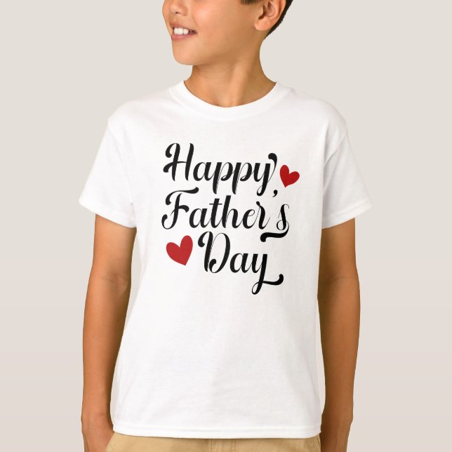 Simple Happy Father's Day Calligraphy | Shirt (Front)
