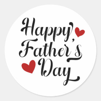 Simple Happy Father's Day Calligraphy | Sticker