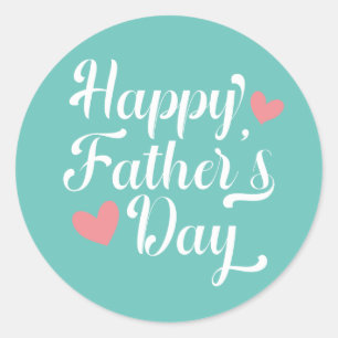 Simple Happy Father's Day Calligraphy Sticker