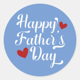 Simple Happy Father's Day Calligraphy Sticker