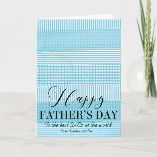 Simple Happy Fathers Day Modern Greeting Card