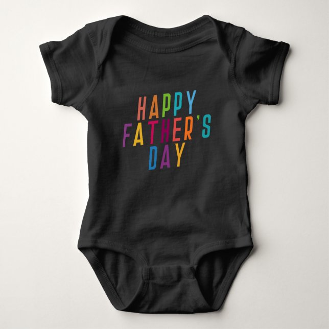 Simple Happy Father's Day Typography | Bodysuit (Front)