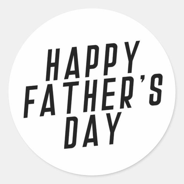 Simple Happy Father's Day Typography | Sticker (Front)