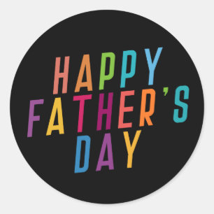 Simple Happy Father's Day Typography Sticker