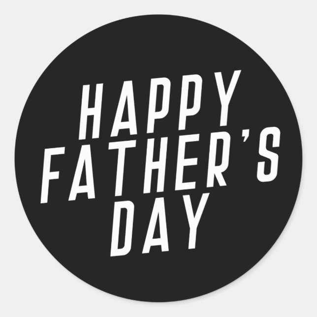 Simple Happy Father's Day Typography | Sticker (Front)