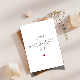 Simple Happy Galentine's Day Best Friend Bestie Holiday Card