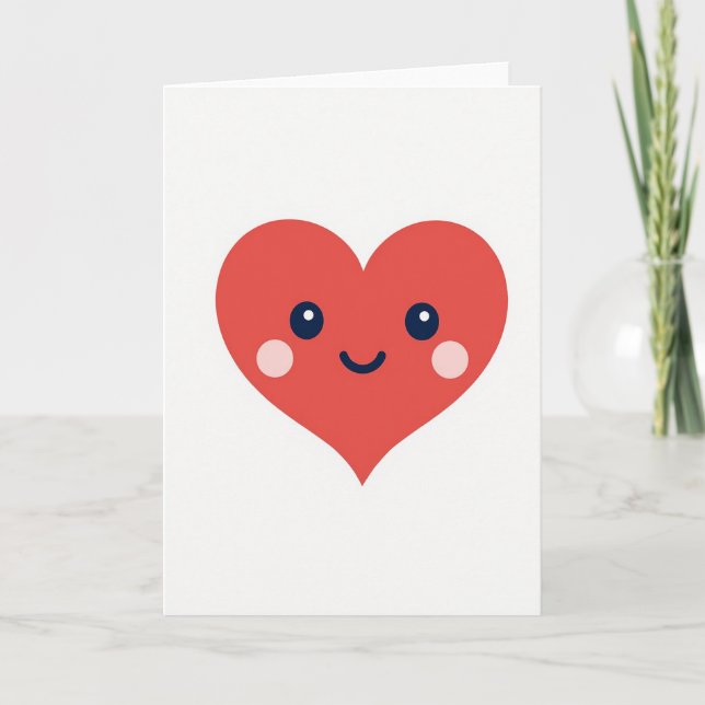 Simple Happy Heart Card (Front)