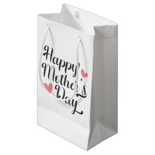 Simple Happy Mother's Day Calligraphy Gift Bag