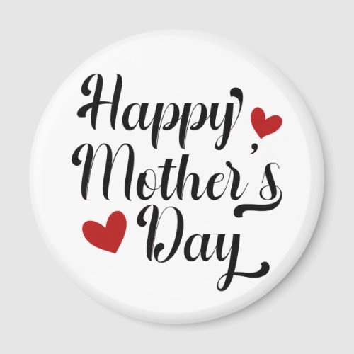 Simple Happy Mothers Day Calligraphy  Magnet