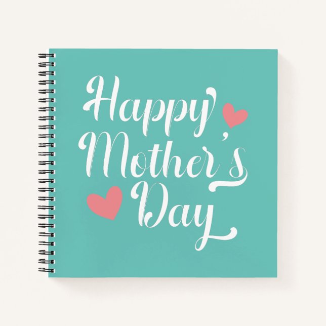 Simple Happy Mother's Day Calligraphy | Notebook (Front)