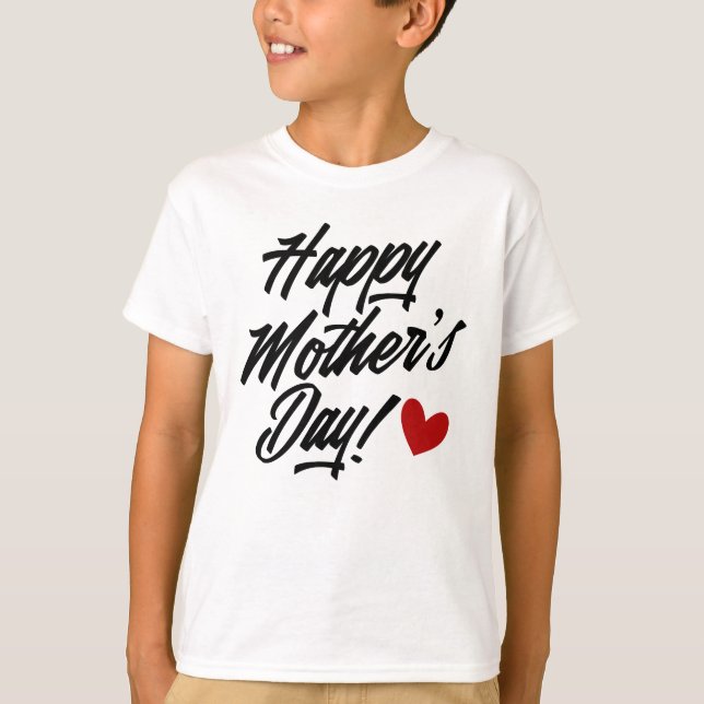 Simple Happy Mother's Day Calligraphy | Shirt (Front)