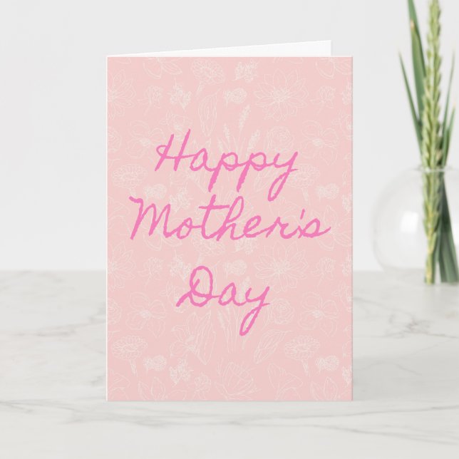 Simple Happy Mother's Day Card (Front)