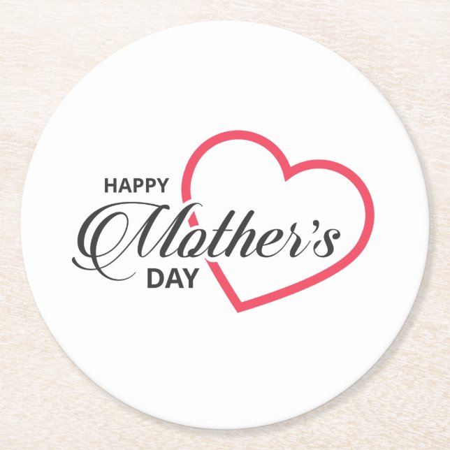 Simple Happy Mother's Day | Coaster (Front)