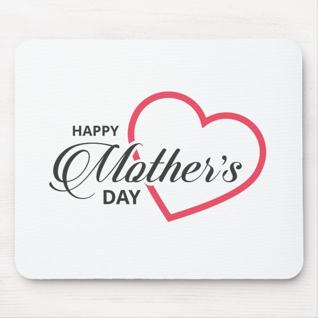 Simple Happy Mother's Day | Mouse Pad (Front)