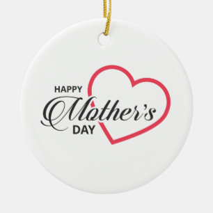 Simple Happy Mother's Day   Ornament