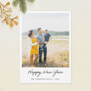 Simple Happy New Year Photo Card