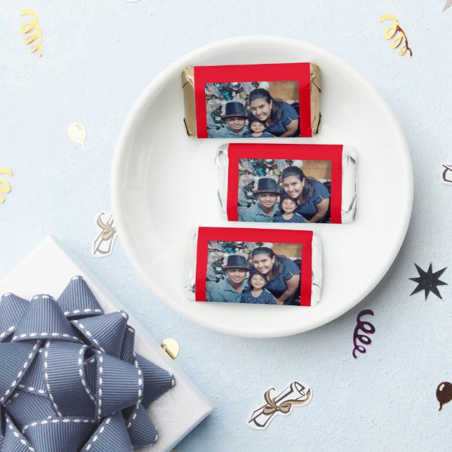Simple Happy Valentine's Day Spanish White Heart Hershey's Miniatures (Party)