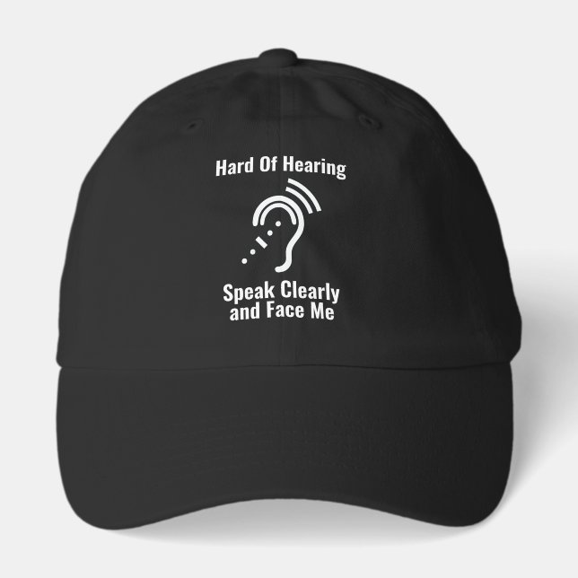 Simple Hard Of Hearing Hat (Front)