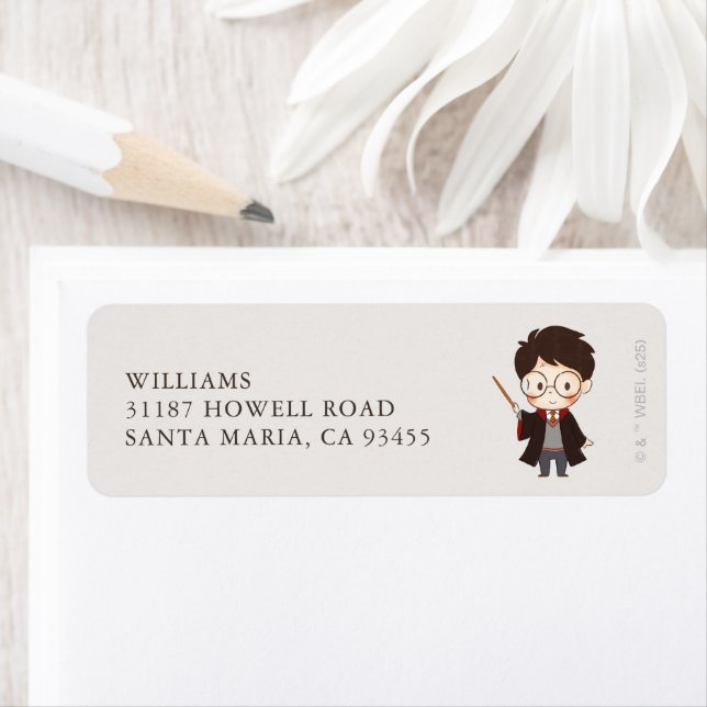 Simple Harry Potter Baby Shower Label (Insitu)