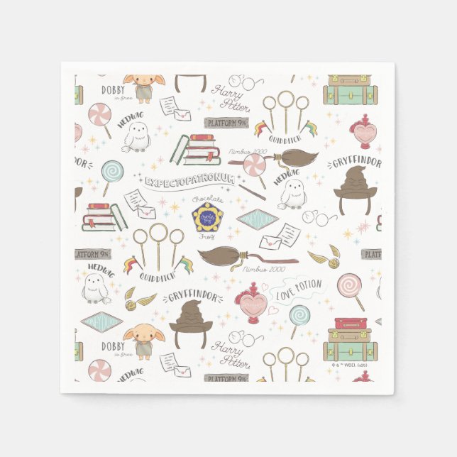 Simple Harry Potter Baby Shower Napkins (Front)