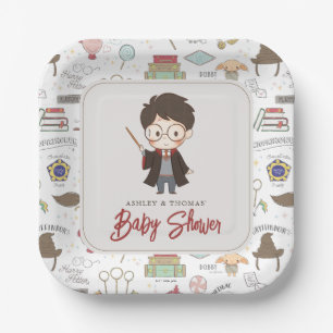 Simple Harry Potter Baby Shower Paper Plates