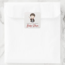 Simple Harry Potter Baby Shower Square Sticker