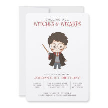 Simple Harry Potter Birthday Invitation