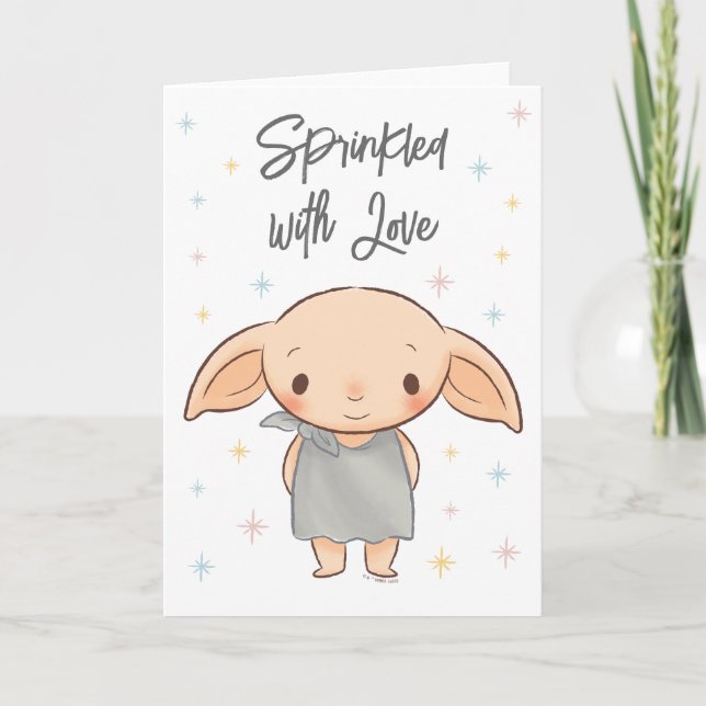 Simple Harry Potter - Dobby Baby Shower Card (Front)