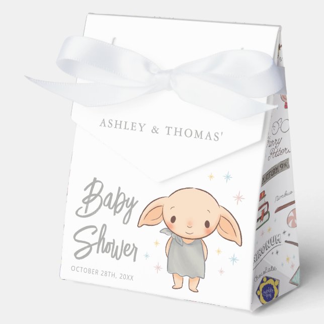 Simple Harry Potter - Dobby Baby Shower Favor Boxes (Front)