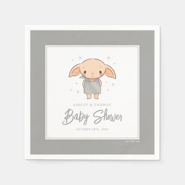 Simple Harry Potter - Dobby Baby Shower Napkins (Front)