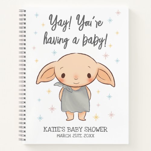 Simple Harry Potter _ Dobby Baby Shower Notebook