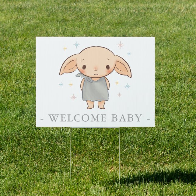 Simple Harry Potter - Dobby Baby Shower Sign (Insitu)