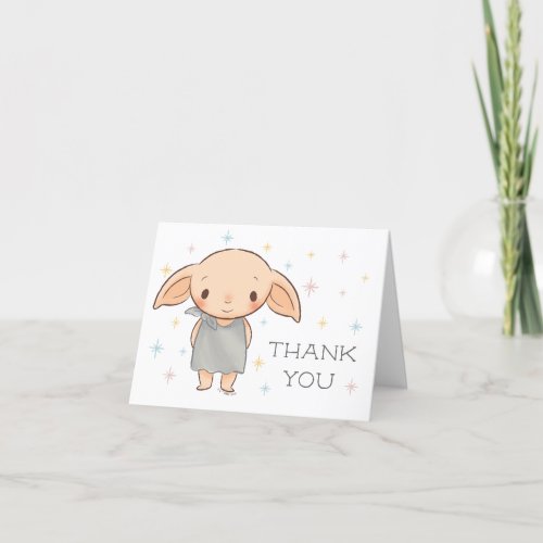 Simple Harry Potter _ Dobby Birthday Thank You Card