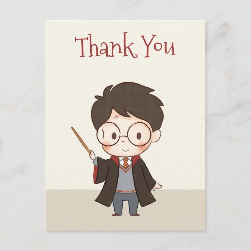 Simple Harry Potter Thank You Postcard