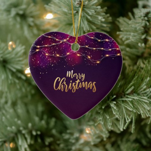 Simple Heart Custom Christmas Tree Decoration gift